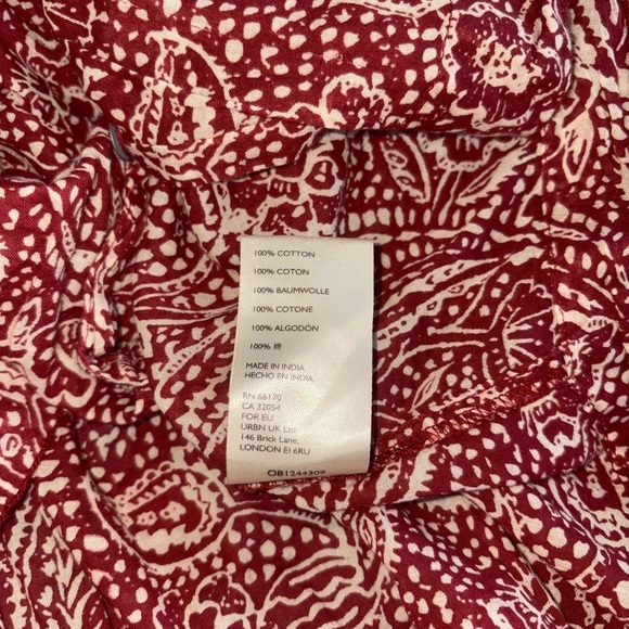 We The Free Pink Long Sleeve Blouse with Mandarin Collar - Picture 6 of 6